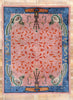 9 x 12 Antique Pink Chinese Art Deco Rug 78911