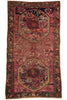 4 x 8 Antique Caucasian Karabagh Rose Rug 61160