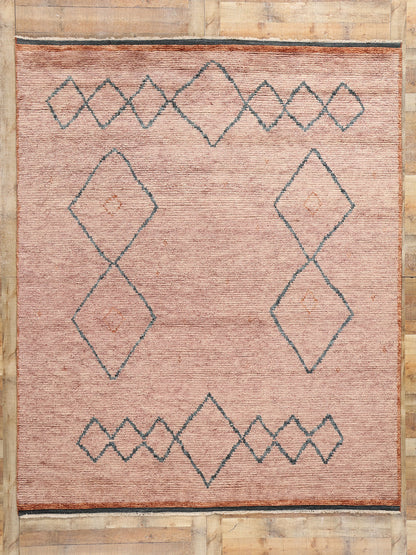 8 x 10 Desert Blush Modern Pink Moroccan Rug 31199
