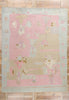 10 x 13 Modern Pink Turkish Oushak Rug 53980