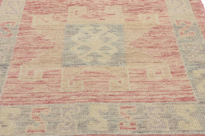 3 x 13 Modern Pink Turkish Oushak Rug 53973