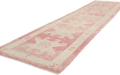 3 x 13 Modern Pink Turkish Oushak Rug 53974