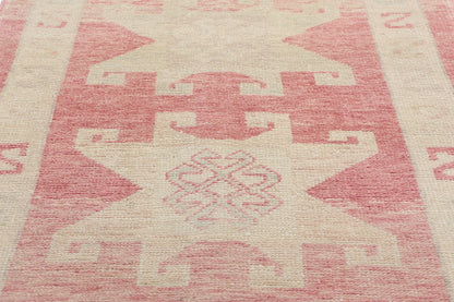 3 x 13 Modern Pink Turkish Oushak Rug 53974