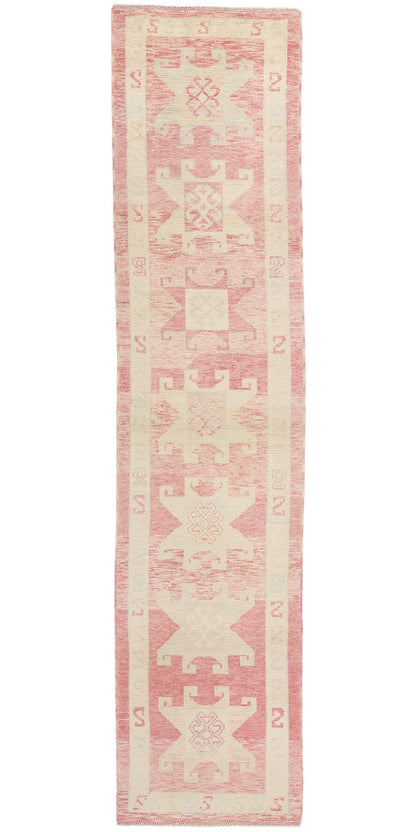 3 x 13 Modern Pink Turkish Oushak Rug 53974