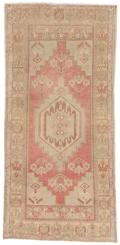 3 x 7 Vintage Turkish Oushak Rug 53999