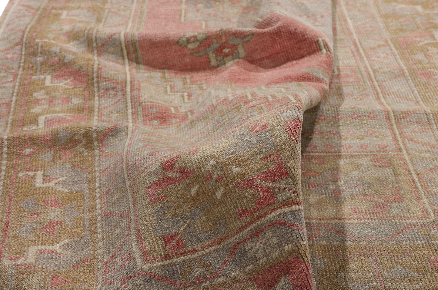 4 x 8 Vintage Turkish Oushak Rug 54000