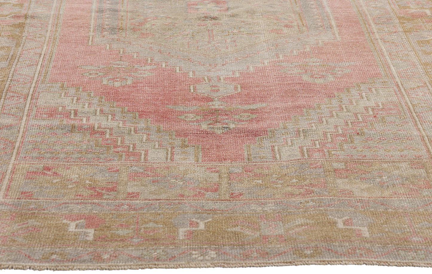 4 x 8 Vintage Turkish Oushak Rug 54000