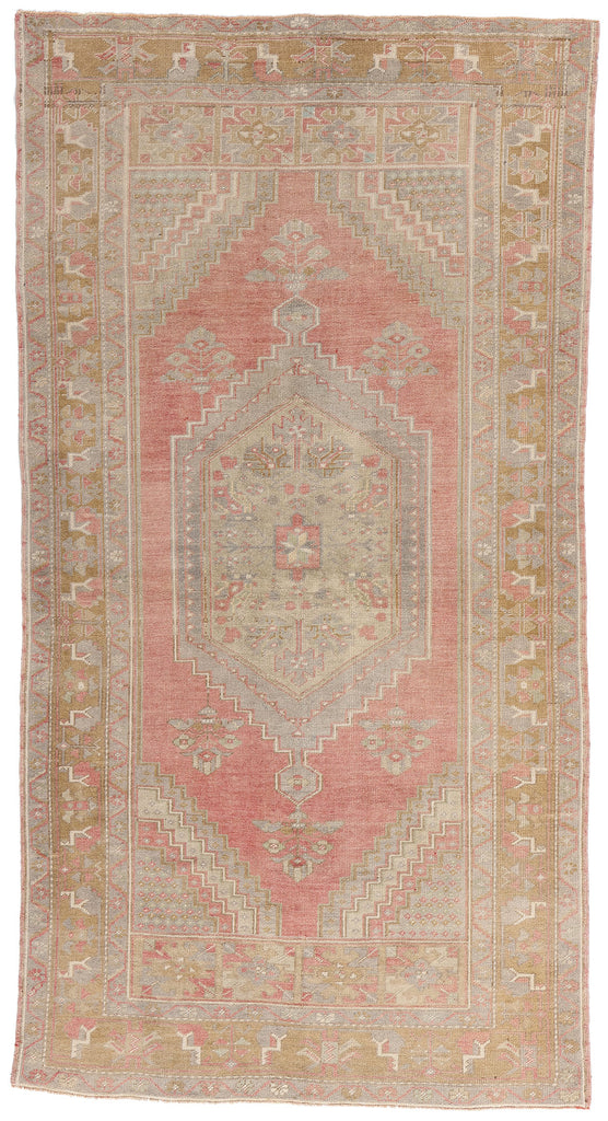 4 x 8 Vintage Turkish Oushak Rug 54000