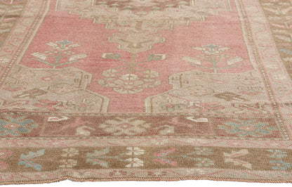 4 x 8 Vintage Turkish Oushak Rug 54001