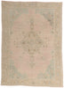 5 x 8 Vintage Pink Turkish Oushak Rug 53995