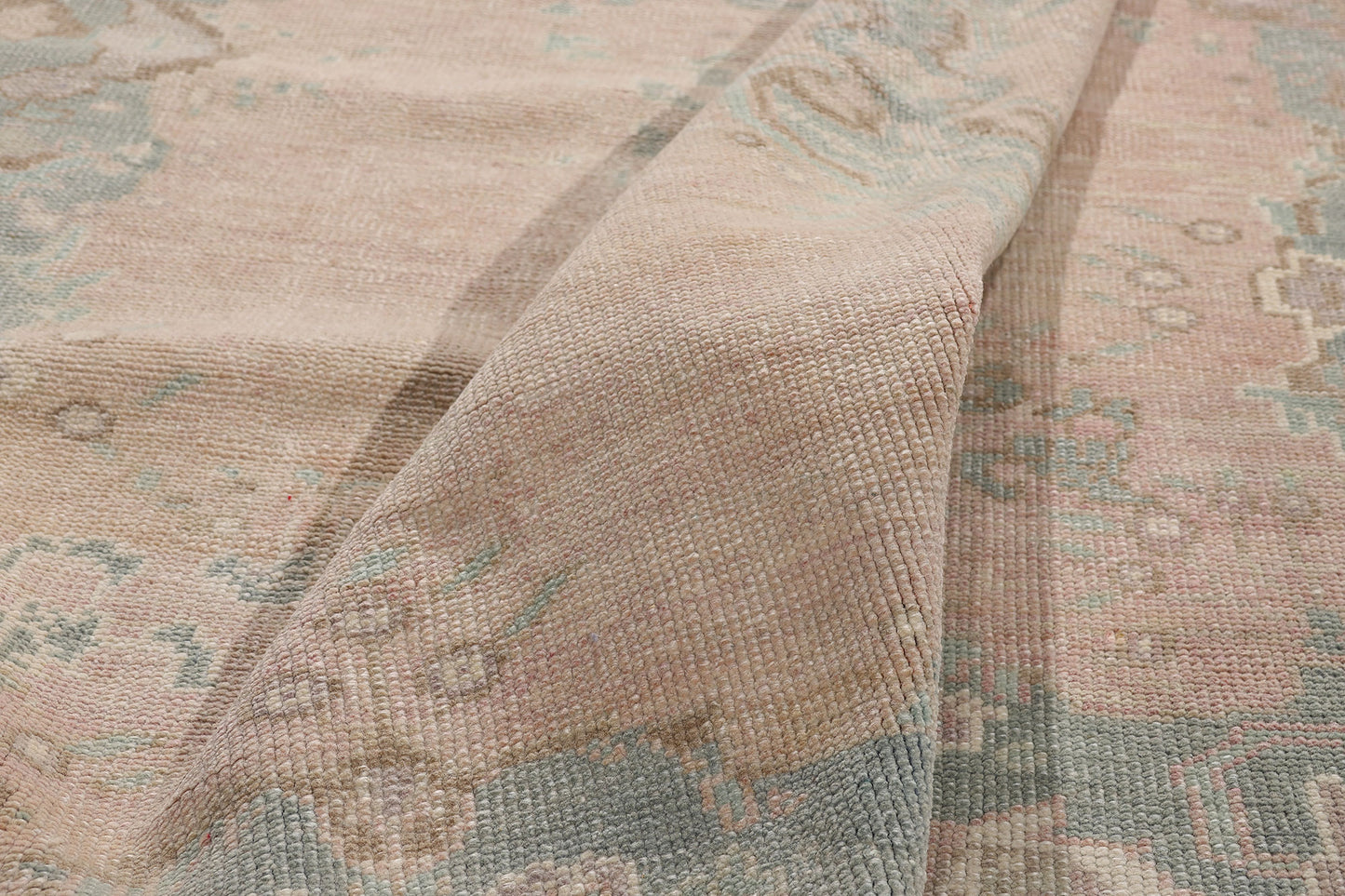 5 x 8 Vintage Pink Turkish Oushak Rug 53996