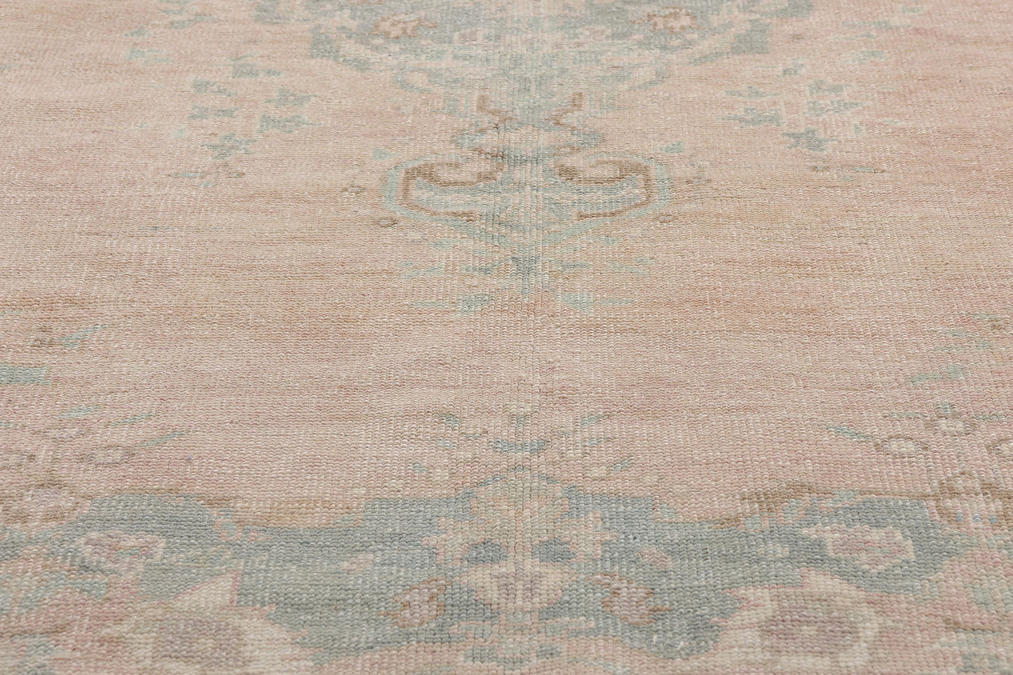 5 x 8 Vintage Pink Turkish Oushak Rug 53996