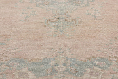 5 x 8 Vintage Pink Turkish Oushak Rug 53996