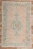5 x 8 Vintage Pink Turkish Oushak Rug 53996