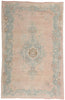 5 x 8 Vintage Pink Turkish Oushak Rug 53996