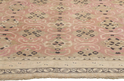 7 x 10 Antique Pink Persian Kurdish Rug 61370