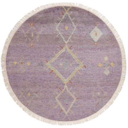 8 x 8 Modern Boho Amethyst Mirage Moroccan Rug 31234