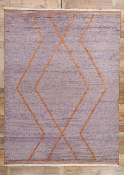 9 x 12 Twilight Horizon Modern Purple Moroccan Rug 31267