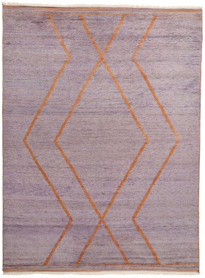 9 x 12 Twilight Horizon Modern Purple Moroccan Rug 31267