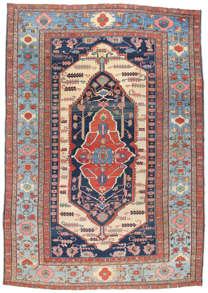 11 x 16 Antique Persian Bakshaish Rug 78984