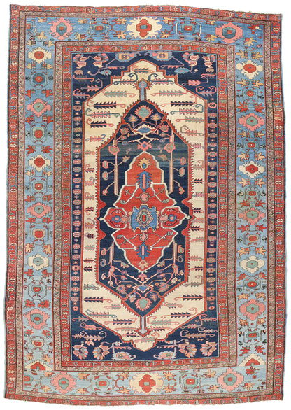 11 x 16 Antique Persian Bakshaish Rug 78984