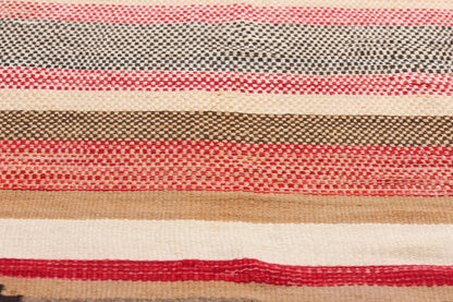 3 x 5 Antique Red Mesa Transitional Banded Navajo Rug 79106