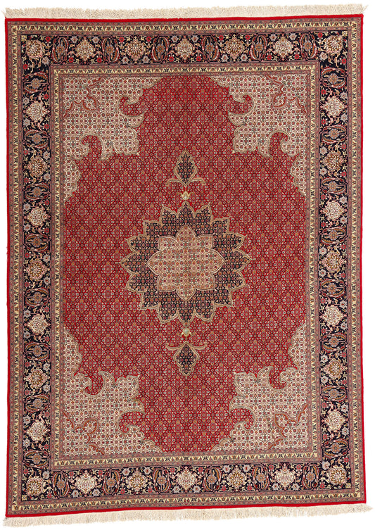 5 x 7 Vintage Persian Mahi Tabriz Rug 77001