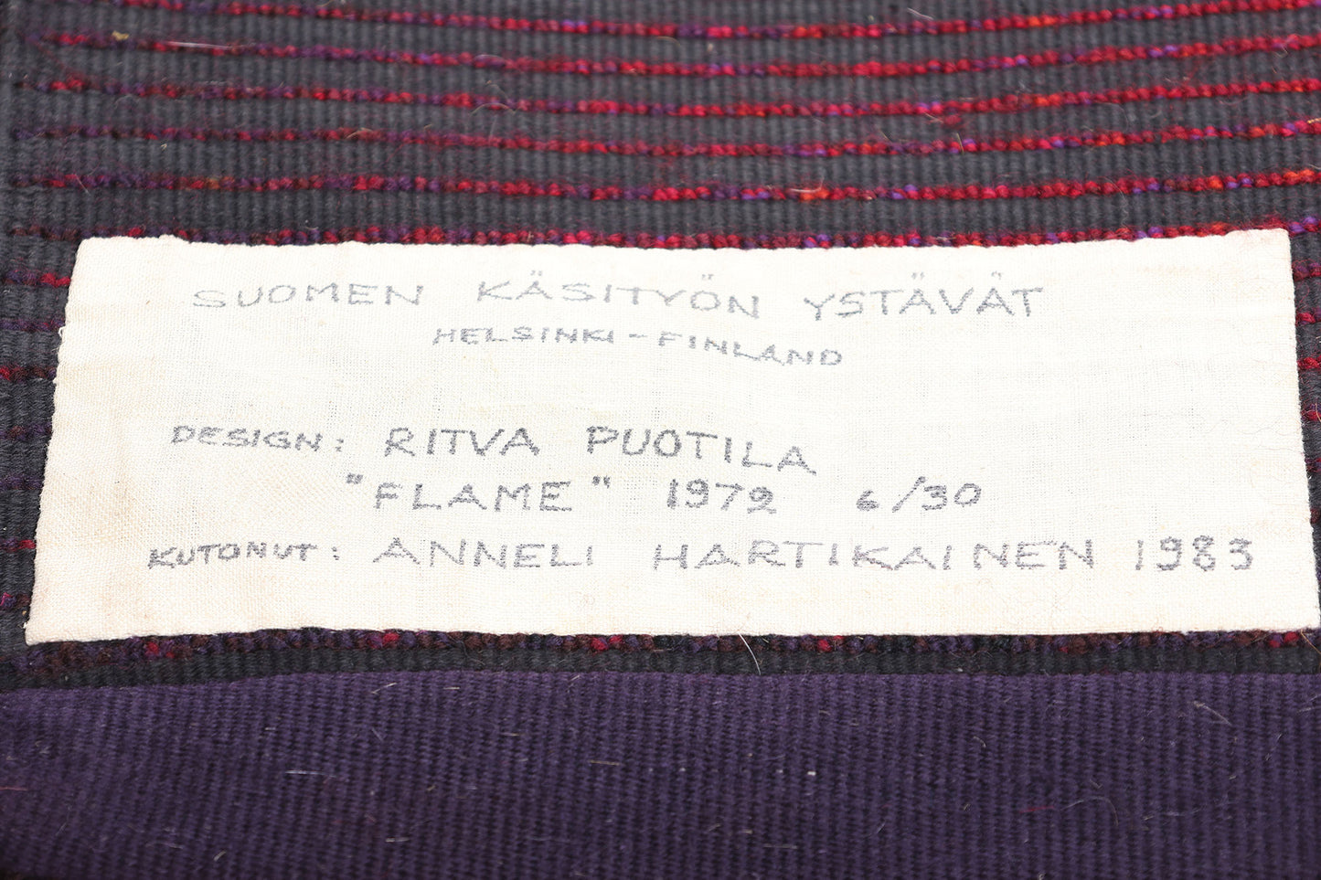 4 x 6 Ritva Puotila Vintage Finnish Rya Ryijy Rug 79098