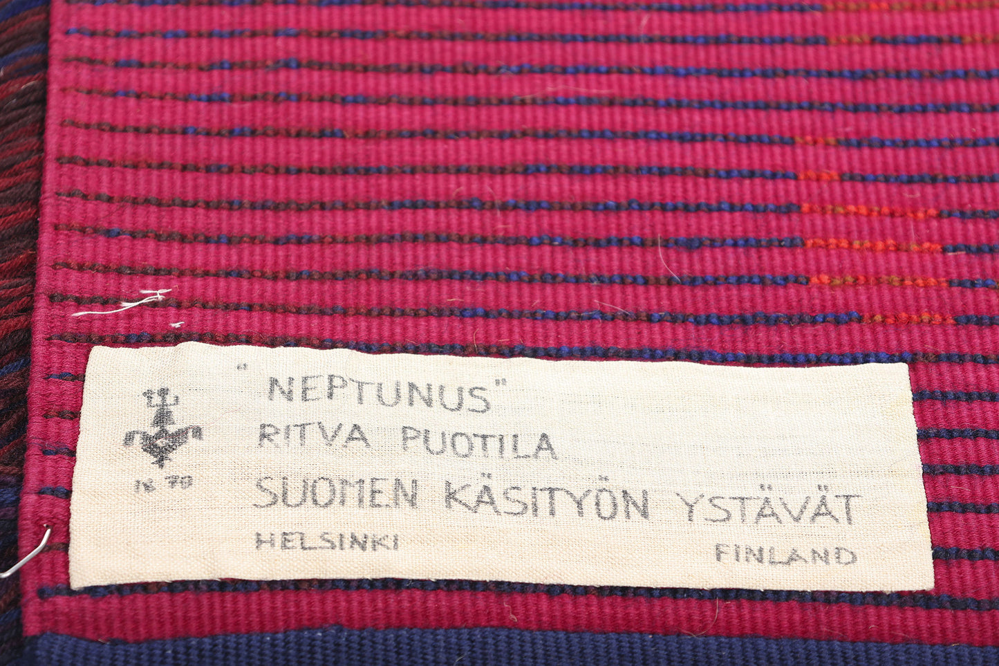 4 x 6 Ritva Puotila Vintage Finnish Rya Ryijy Rug 79099