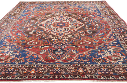7 x 10 Antique Persian Bakhtiari Rug 79169