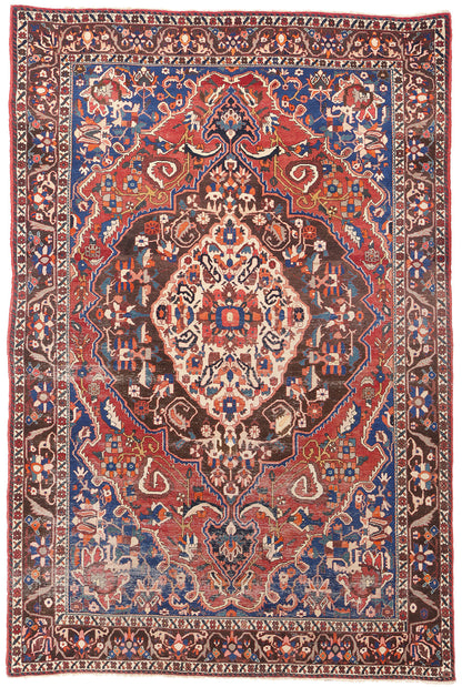 7 x 10 Antique Persian Bakhtiari Rug 79169