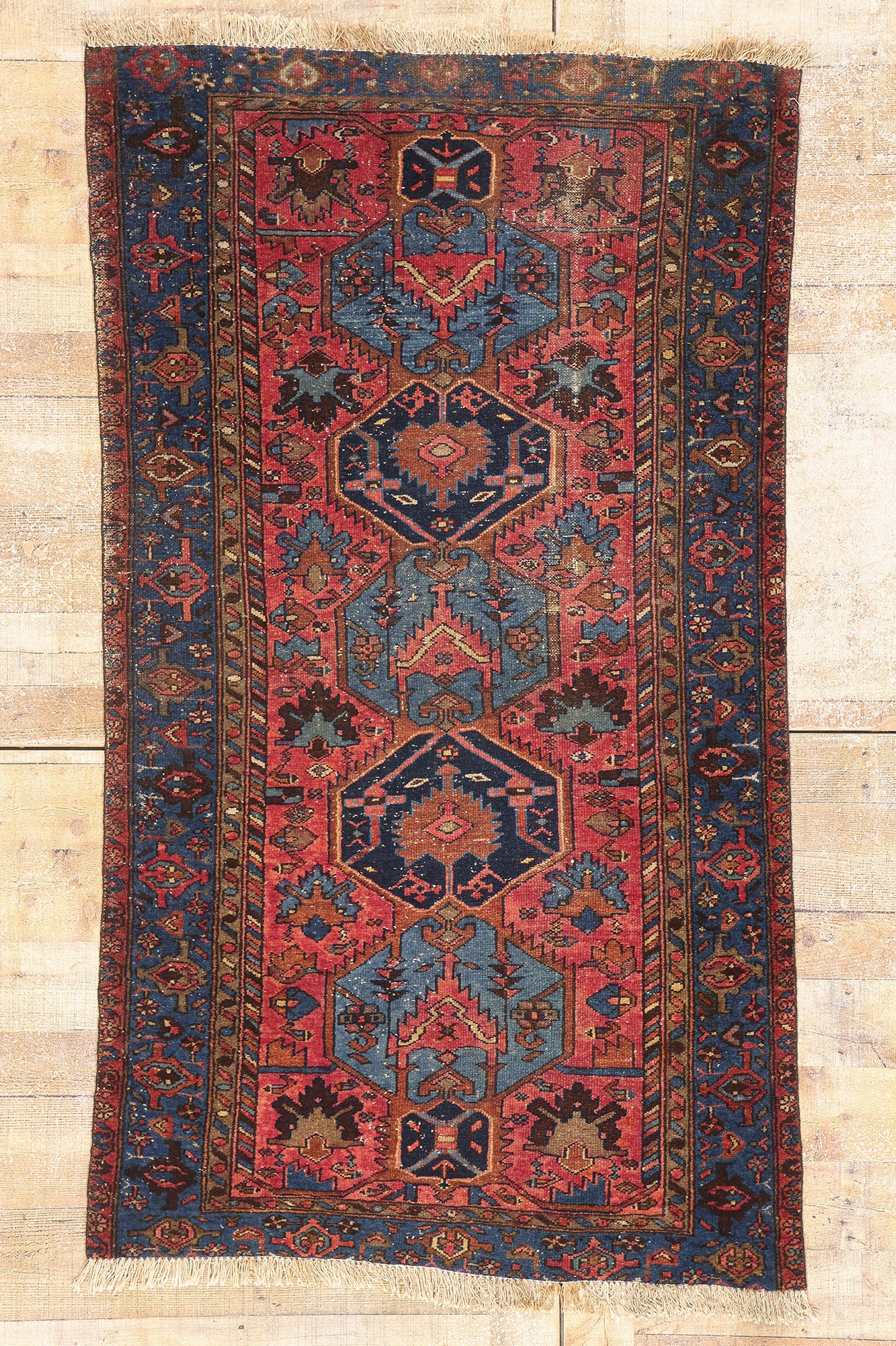 3 x 6 Antique Persian Malayer Rug 79171