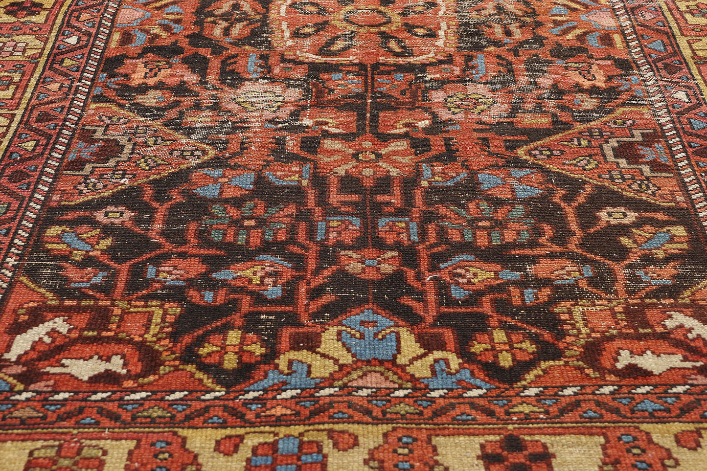 4 x 7 Antique Persian Hamadan Rug 79020