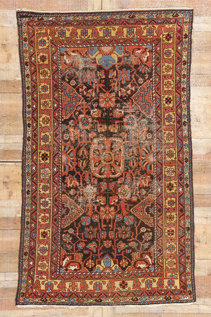 4 x 7 Antique Persian Hamadan Rug 79020