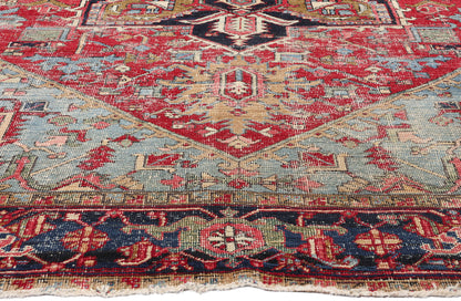9 x 11 Antique Persian Heriz Rug 79129