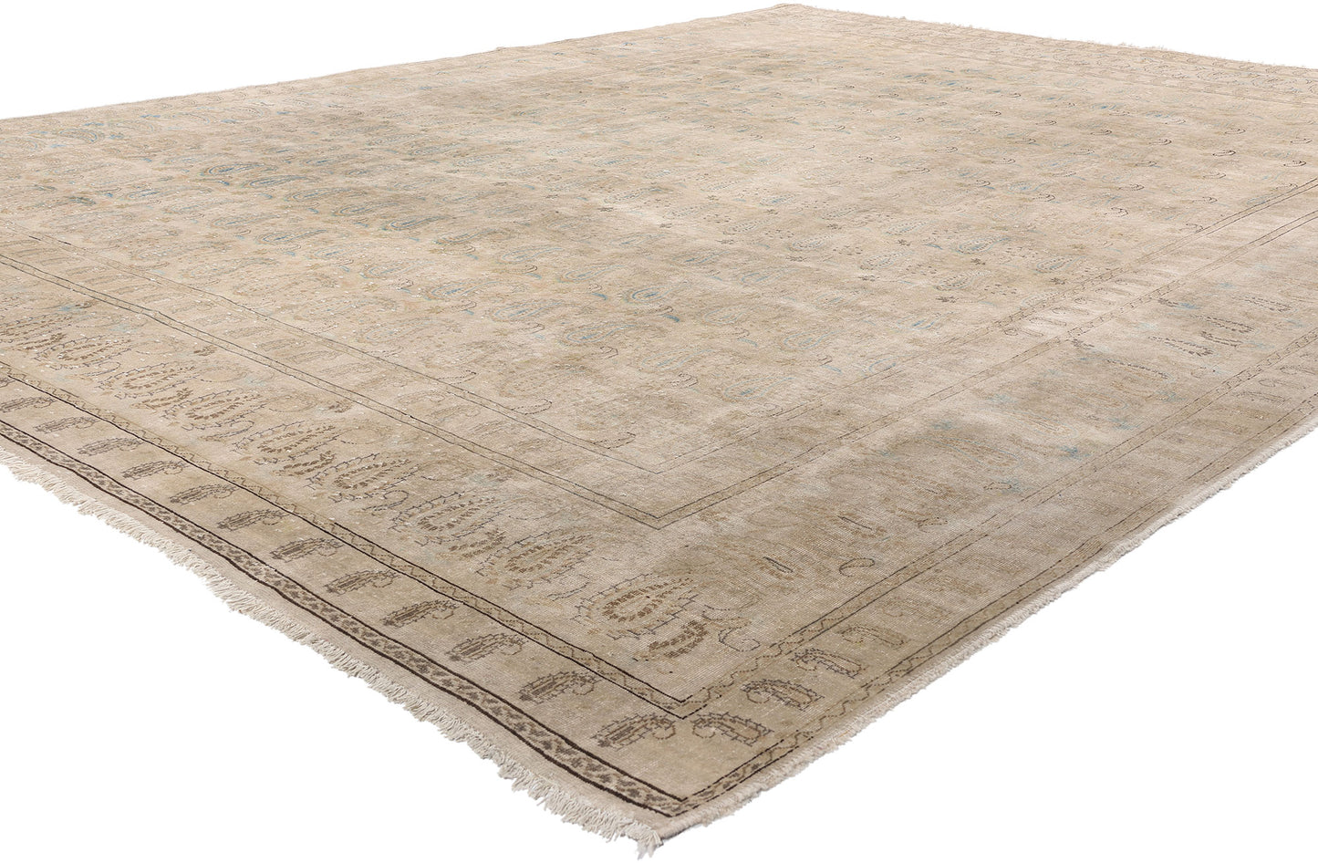 10 x 13 Antique Persian Kashan Rug 79122