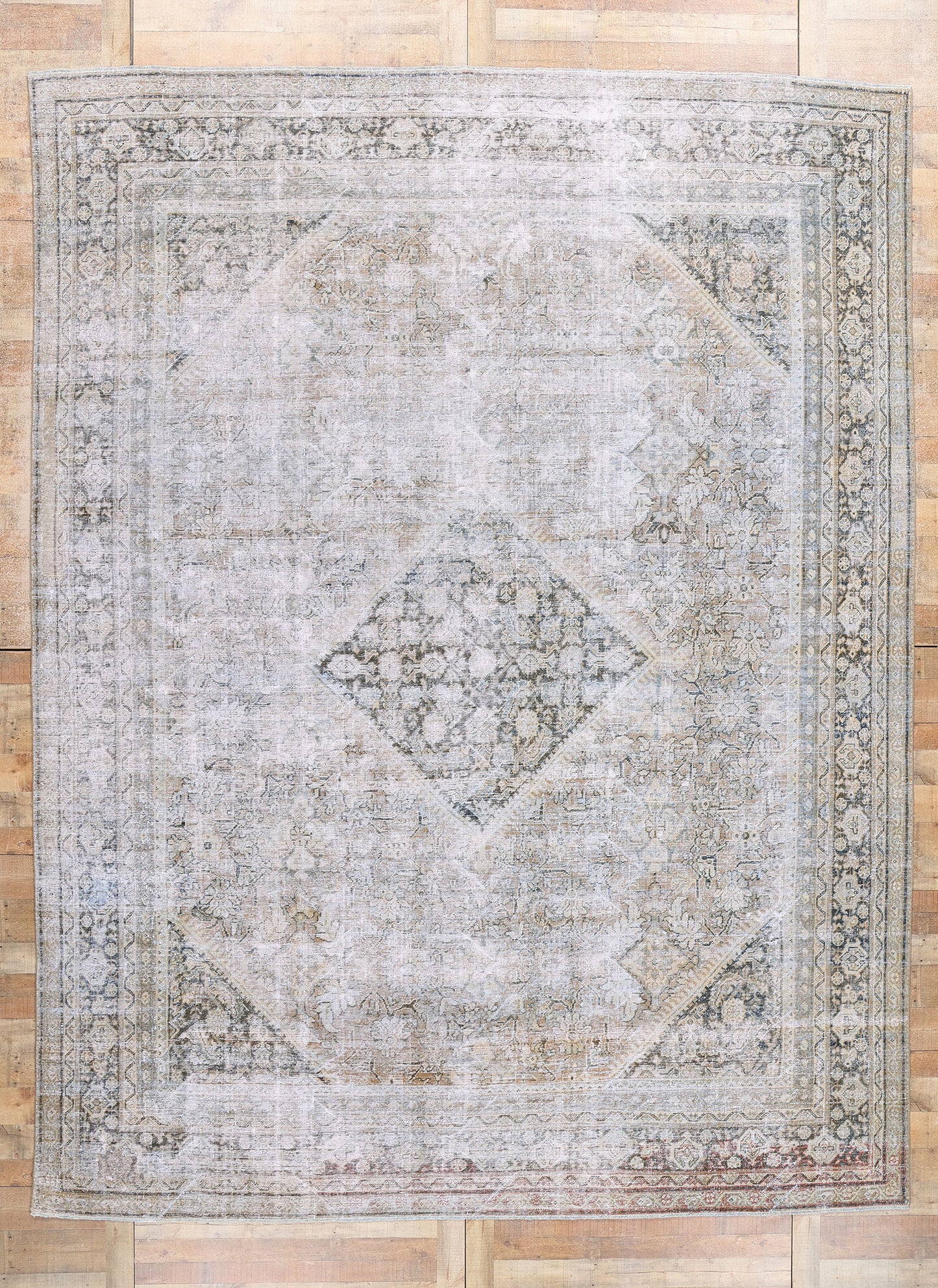 11 x 14 Antique Persian Mahal Rug 61323