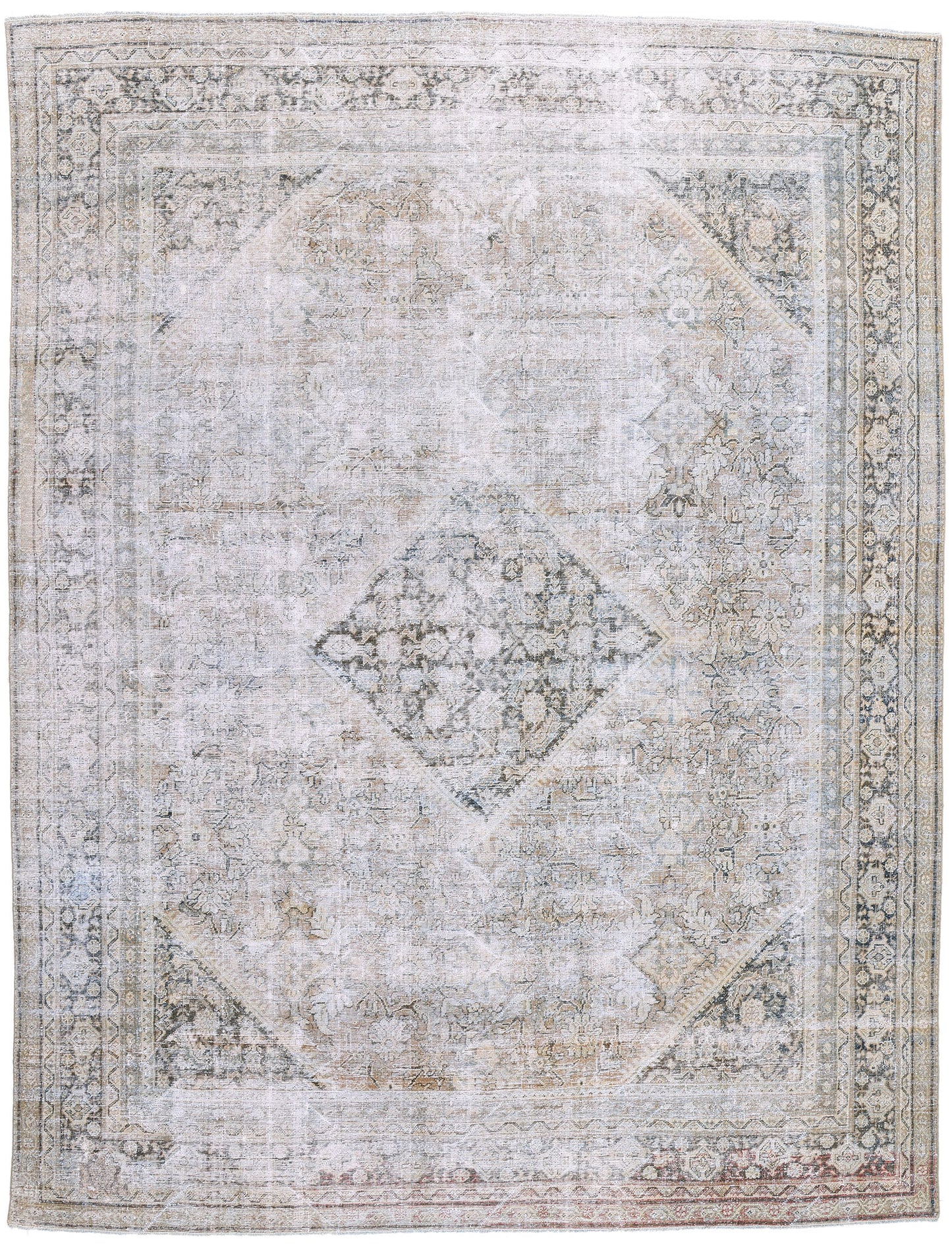 11 x 14 Antique Persian Mahal Rug 61323