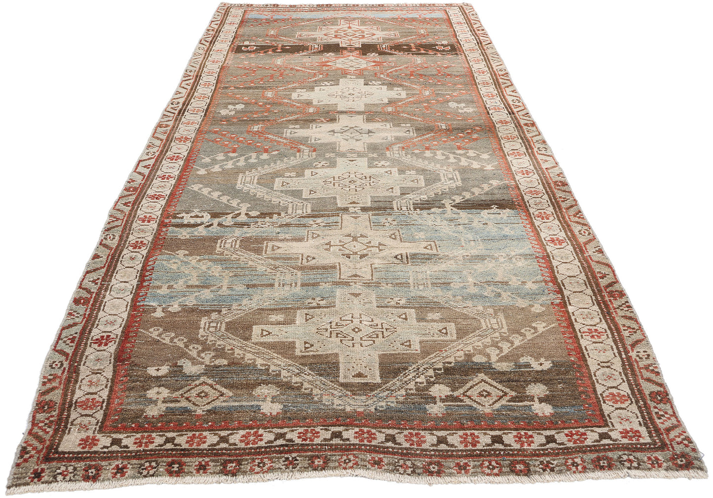 4 x 9 Antique Persian Malayer Rug 61385