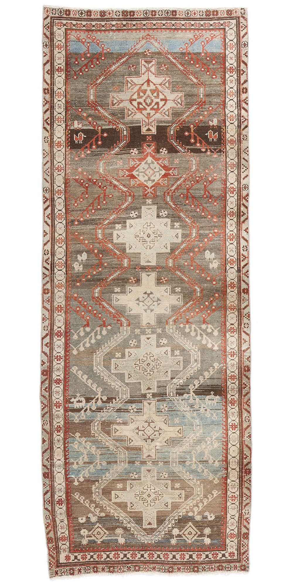 4 x 9 Antique Persian Malayer Rug 61385