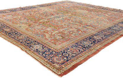 9 x 10 Antique Persian Sultanabad Rug 79127
