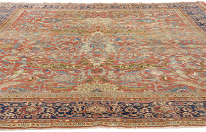 9 x 10 Antique Persian Sultanabad Rug 79127