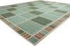 12 x 15 Scandinavian Modern Green Swedish Inspired Kilim Rug 31317