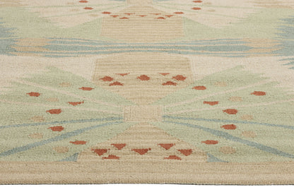 10 x 10 Scandinavian Modern Swedish Inspired Kilim Rug 31107