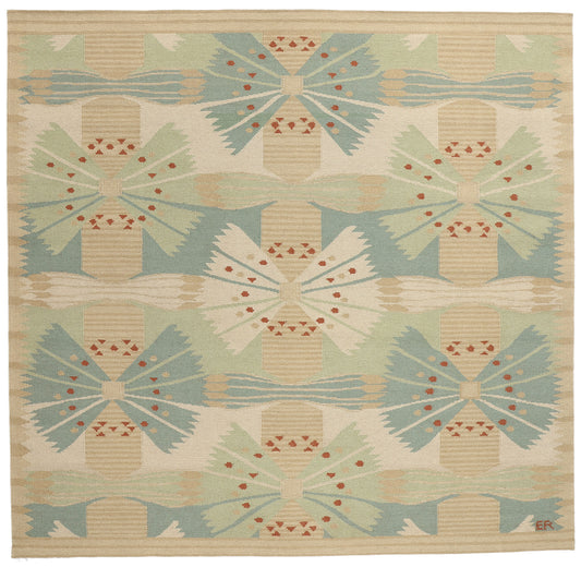 10 x 10 Scandinavian Modern Swedish Inspired Kilim Rug 31107