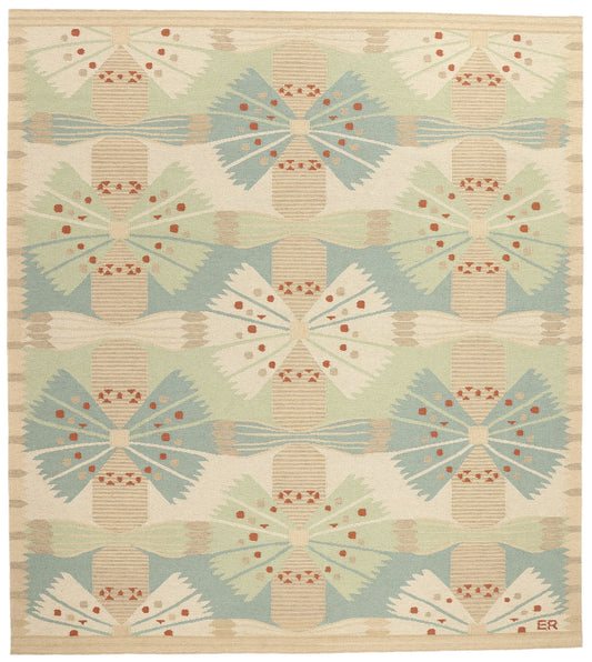 10 x 12 Scandinavian Modern Swedish Inspired Kilim Rug 31105