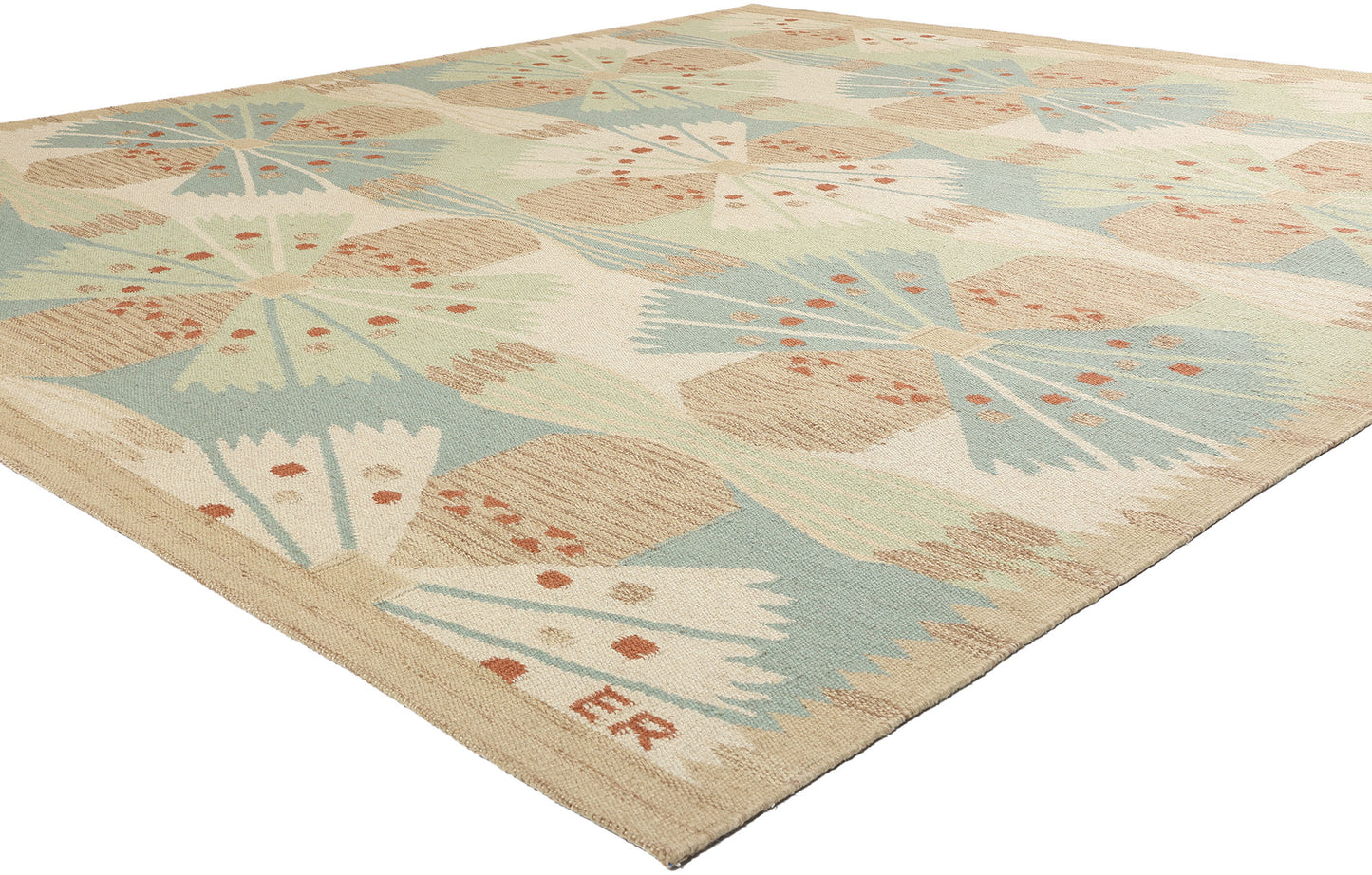 10 x 12 Scandinavian Modern Swedish Inspired Kilim Rug 31106
