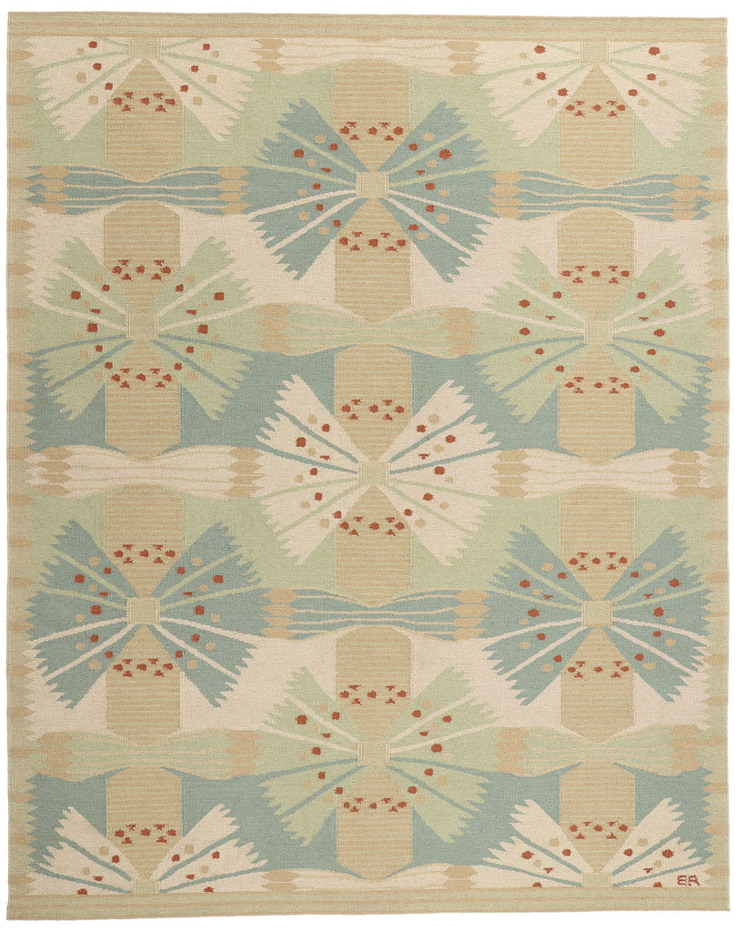 9 x 12 Scandinavian Modern Swedish Inspired Kilim Rug 31108