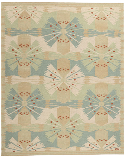 9 x 12 Scandinavian Modern Swedish Inspired Kilim Rug 31108