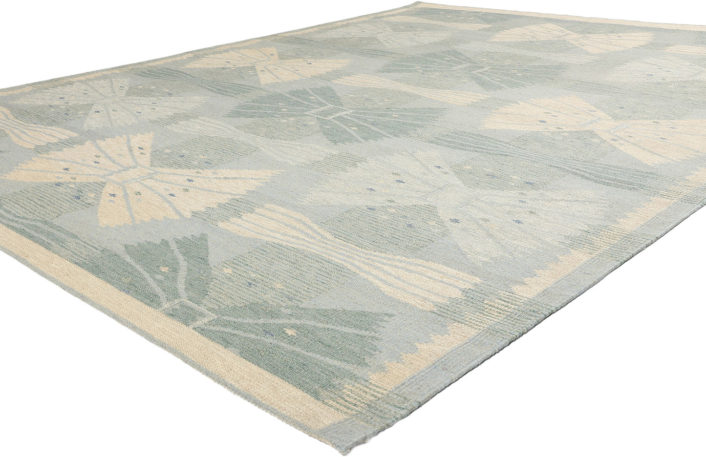 9 x 12 Scandinavian Modern Swedish Inspired Kilim Rug 31109
